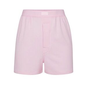 skims boyfriend loose boxer in rare color cherry blossom